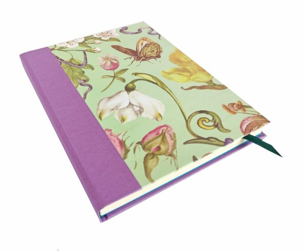 Cuaderno Flores Menta Mora