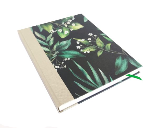 Cuaderno Hojas Negro