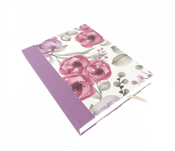 Planner Flor Violeta Crema
